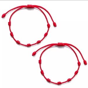 Adjustable Red String Bracelet